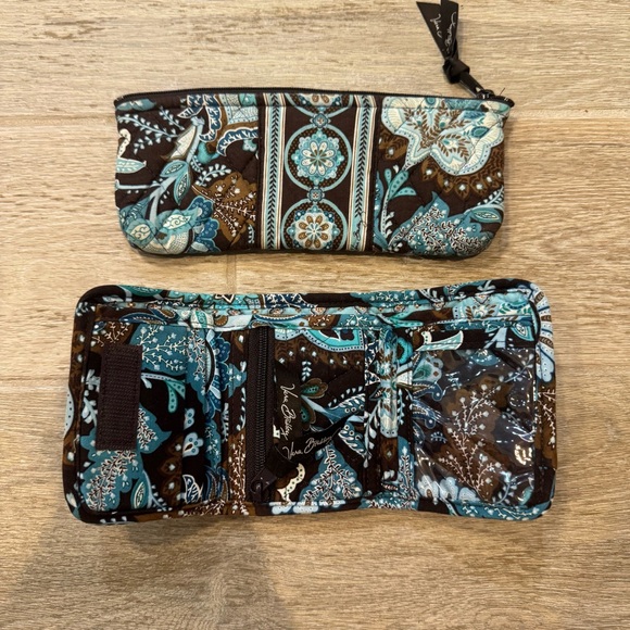 Vera Bradley Floral Patterned Wallet and Pouch Set - Picture 2 of 3